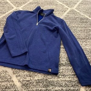 Blue, Banana Republic Polartec, 1/4 zip, fleece long sleeve shirt. Size M
